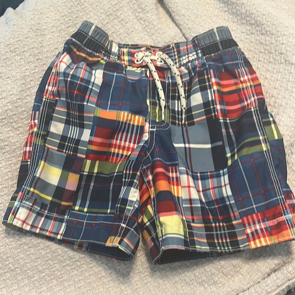 Gap boys plaid swimsuit size 4T